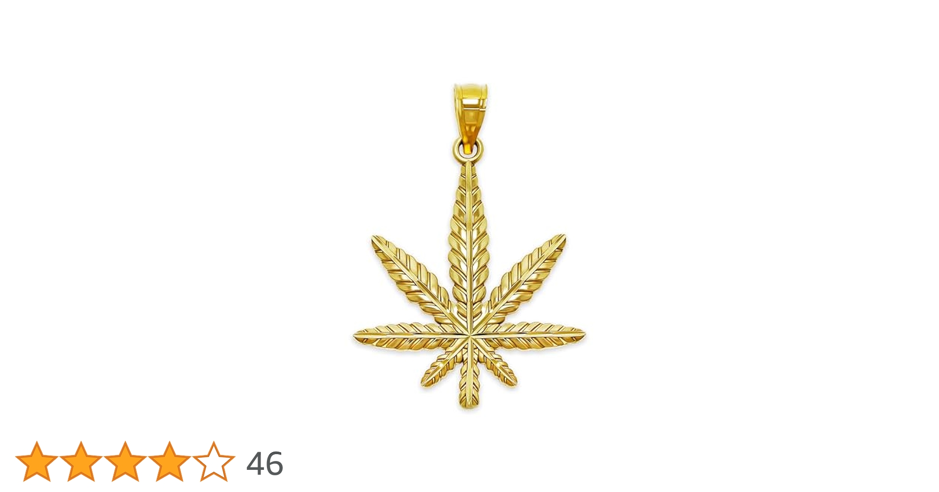 10k 天然ダイヤ 大麻 ピアス avalanche weed マリファナ ダイヤモンド 10K イエローゴールド ピアス 4-9573-01 LSJ25
