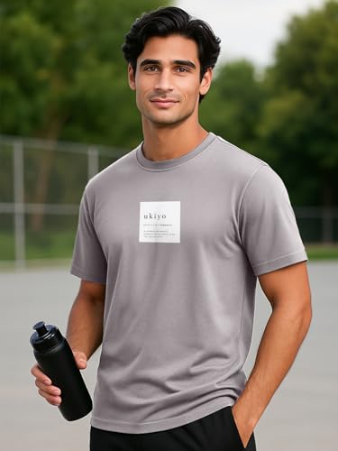Image of Nobero Men's Regular Graphic Printed T-Shirt for Men | Soft Cotton | Classic Fit | Printed Casual Tshirt for Men