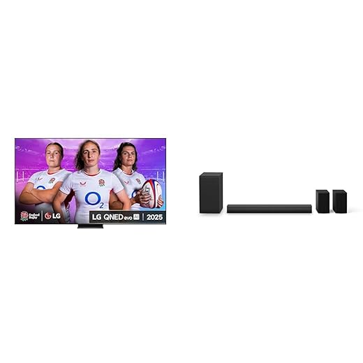 LG 100QNED86A6A (2025) 100-Inch MiniLEDevo AI 4K UHD Smart TV bundle with US40TR Bluetooth Soundbar 4.1 Channel (Wireless Subwoofer)