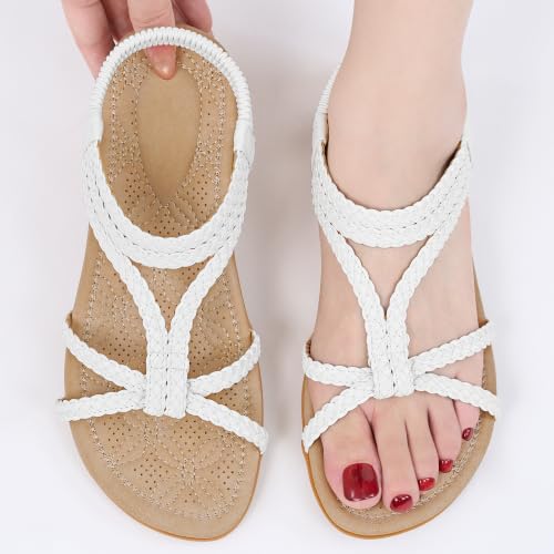 Ecetana Womens Sandals Comfortable Dressy - Summer Slip On Walking Shoes by Ecetana - Used condition - Image 6