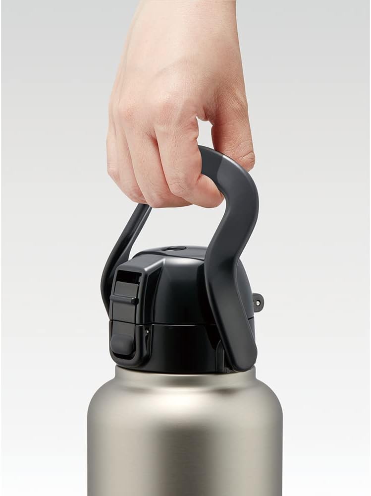 Skater STD15H-A Direct Bottle with Handle, 50.9 fl oz (1,500 ml), Silver