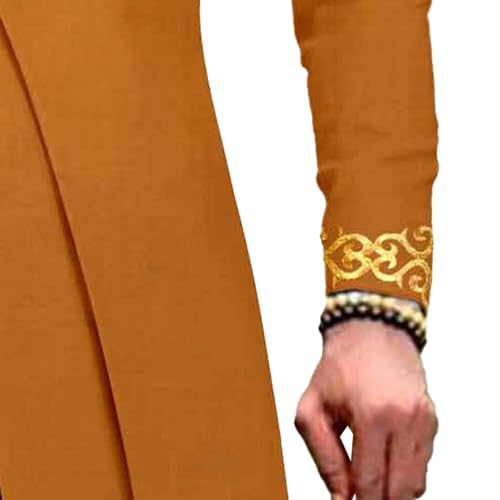 Men's Double Breasted Slim Fit Embroidery Suits African Chain Decorate Ethnic Suits Slim Fit Blazer Pants Outfits4