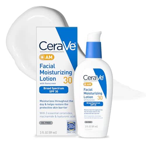 CeraVe AM Facial Moisturizing Lotion with SPF 30, Oil-Free Face