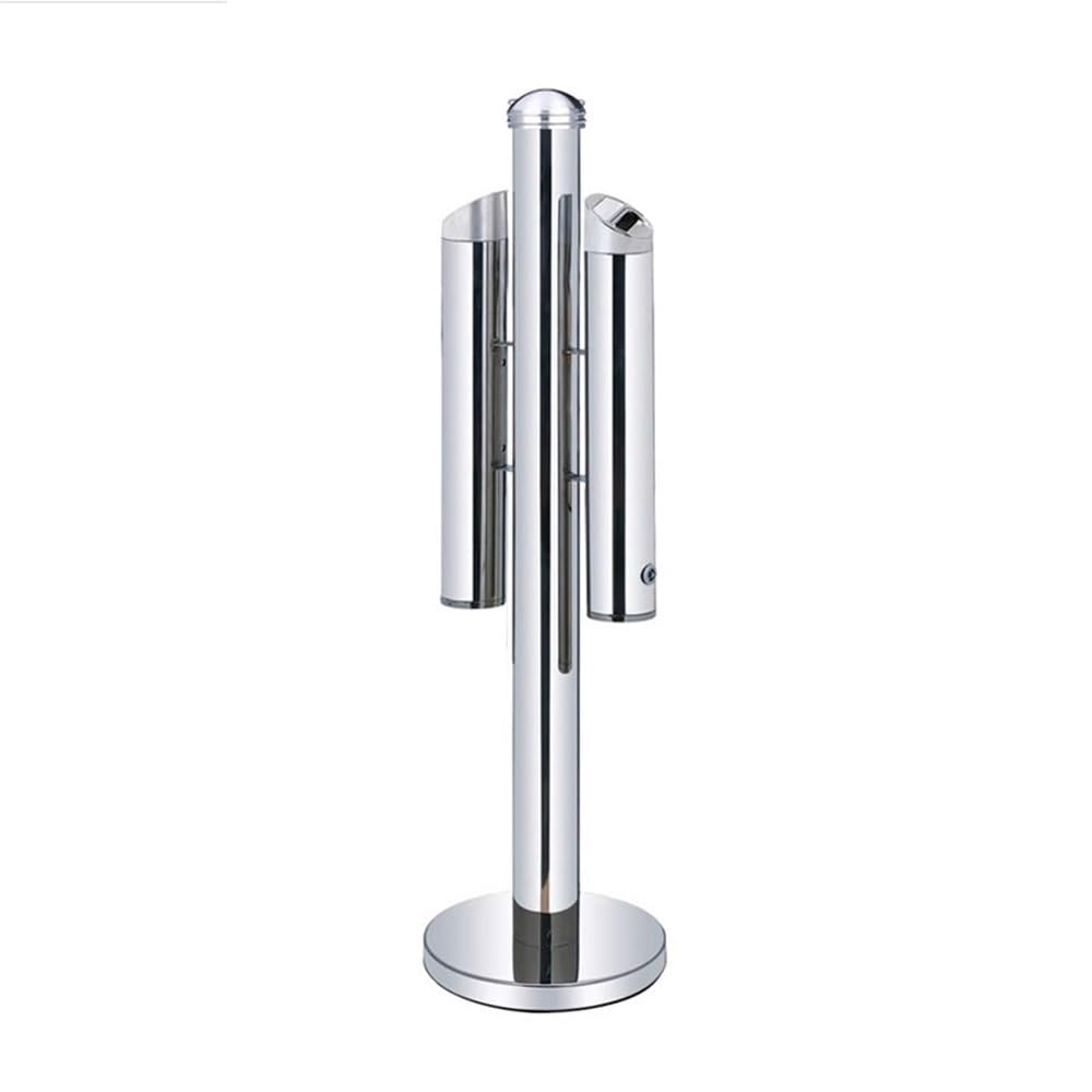 OWOHYG Ashtray Trash Can Can Be Fixed Stainless Steel Ash Pillar, Outdoor Hotel Lobby Cigarette Butt Column Outdoor Ashtrays For Cigarettes.