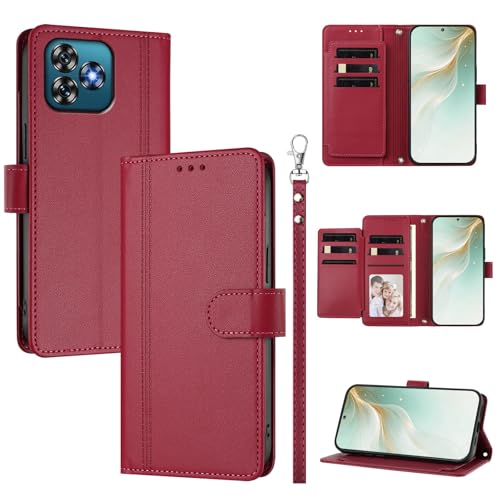 �X�}�z�P�[�X �Ή��@�� for Oukitel C53 �X�}�z�P�[�X�y�E�H���b�g�f�U�C�� �f���A���J�[�h�X���b�g �L���b�V�� �t���b�v���X�^���h �����h�~�zRed