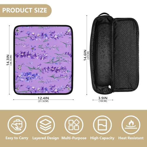 Organizador de herramientas para cabello 2 en 1 con tapete resistente al calor miniatura 4