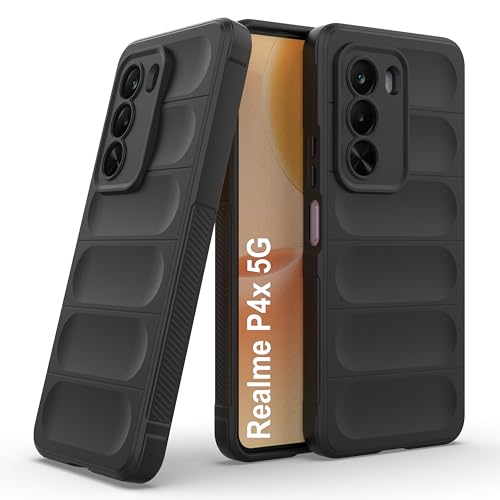Image of Zapcase Back Case Cover for Realme P4x 5G | Compatible for Realme P4x 5G Back Cover | Liquid Silicon Magic Case with Camera Protection | Black