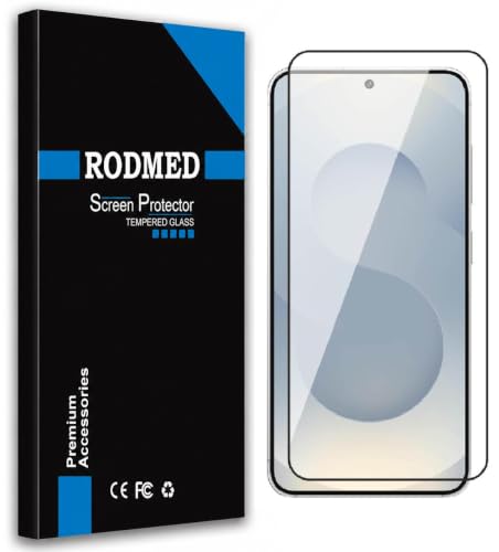 Image of RODMED 100% Fingerprint Unlock Military-Grade Gorilla Tempered Glass for Samsung Galaxy S25 Edge 5G with Edge to Edge Coverage - Case Friendly, Anti-scratch and Bubble free With installation kit