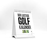 Kleiner lustiger Golfkalender 2026 mit Sprüchen und Illustrationen - Witziges Geschenk für Golfer - Tischkalender zum Aufstellen - DIN A6