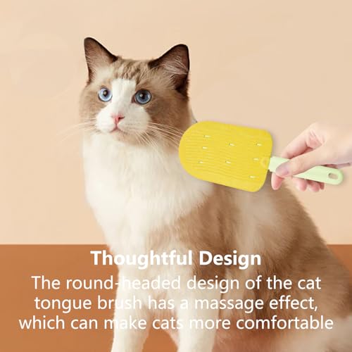 Image of 3Pcs Cat Tongue Comb, Cat Comb Brush Shedding Household Tools Supplies, Lovely Cat Grooming Supplies Cat Brushes Tools for Indoor Cats, Cat Tongue Comb Suitable for Cat Massage and Cat Hair Cleaning