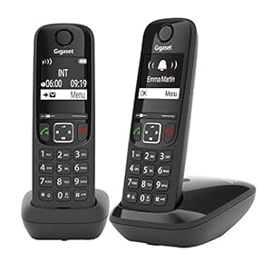GIGASET AS 690 DUO BLACK DECT MET 1 EXTRA