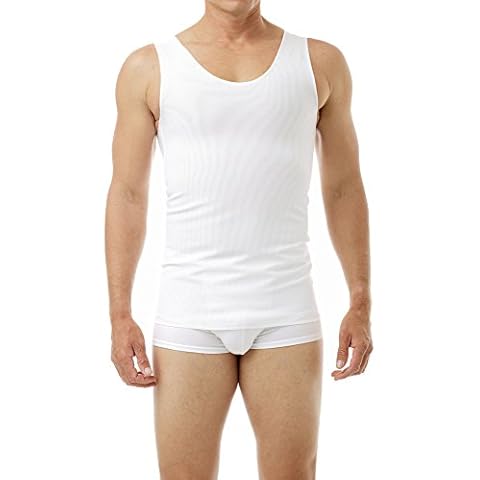 Underworks Ultimate Chest Binder Extreme Gynecomastia Tank Top, X-Small, White Cover
