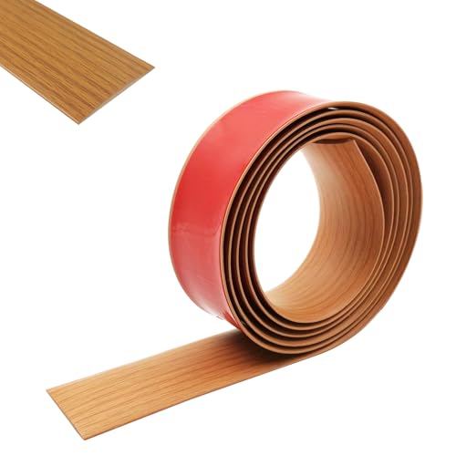 Profilé de Transition Autocollant, 1,5m x 4cm Plinthes de Seuil, Profilés de Transition de Sol Autocollants, pour Carrelage, Sols en Bois et Revêtements de Sol, Veinure de Bois Grise