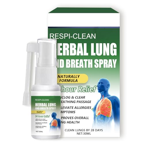 Respinature Herbal Lung Cleanse Mist - Natural Respiratory Cleanse & Breathe Spray, Lung Exerciser Powerful Lung Support, Lung Cleanse for Smokers, Herbal Lung Care Essence Daily Use - 30ml (1) Respinature Herbal Lung Cleanse Mist - Natural Respiratory Cleanse & Breathe Spray, Lung Exerciser Powerful Lung Support, Lung Cleanse for Smokers, Herbal Lung Care Essence Daily Use - 30ml (1)