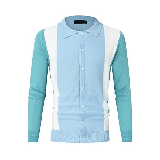 1/4 Zip Long Sleeve Base Layer Pullover Running Active Shirts for Men Sports Top for Warmup Training Workout Golf Shirt Tee Shirts Mens Sales Clearance Golf Clothing for Men Tshirts, Blue, XXL