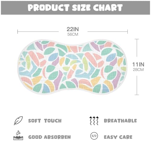 Volleyball Simple Minimalist Cotton Muslin Burp Cloths Soft Touch Burp Rags for Unisex Set of 2, 22x11in4