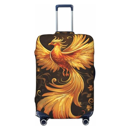 Majestic Phoenix In Mid-Flight Elastic Travel Luggage Covers Dustproof Scratch-Resistant Suitcase Protector Fit 22-24 Inch