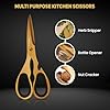 Luxury 7-Piece Gold Kitchen Knife Set with Rod Sharpener – Titanium-Coated Stainless Steel Knives Set for Kitchen, Super Sharp Cutlery Tools, Premium Cookware Gift for Home Chefs #2
