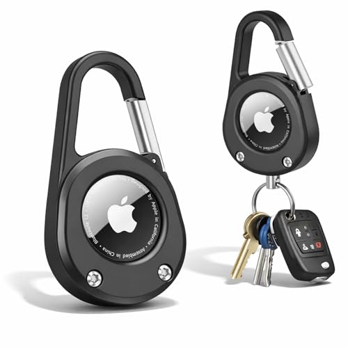 Funda para Apple AirTag antiarañazos con ventana y cierre seguro