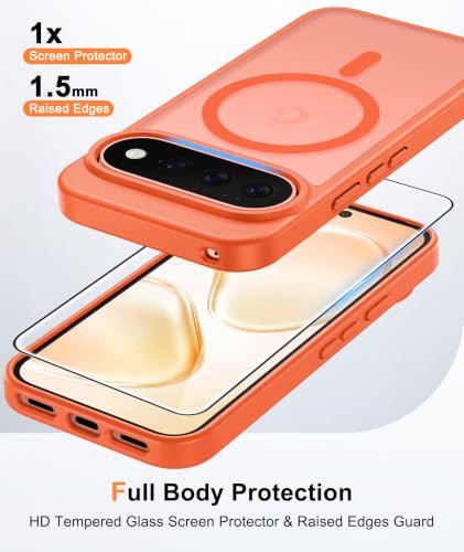 Image of FNTCASE for Google Pixel 11 / Pixel 11 Pro Case Orange: Fit for MagSafe