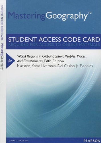Mastering Geography - Standalone Access Card - for World Regions in ...