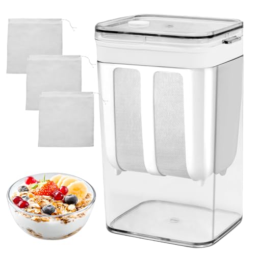 Colino per Yogurt Greco 1100 ml in Acciaio Inossidabile,...