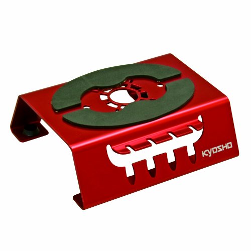 Stand de maintenance Kyosho rouge pivotant pour réglage de châssis