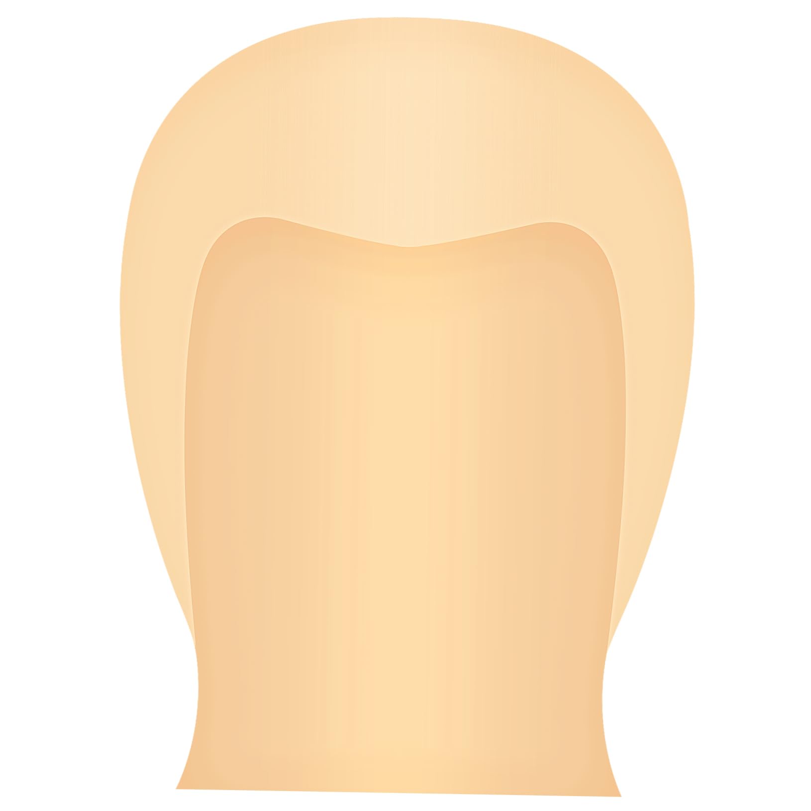 SOESFOUFU 1pc Latex Bald Cap for Halloween Men's Wig Cap Orange Head Wig Accessory