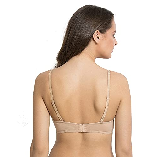Image of Zivame Padded Wired 3 /4th Coverage T-Shirt Bra-Anthracite