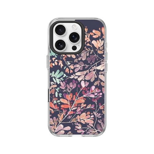 Coque Clear iPhone 16 Pro RHINOSHIELD anti-jaunissement Vibrant Garden avec bouton caméra