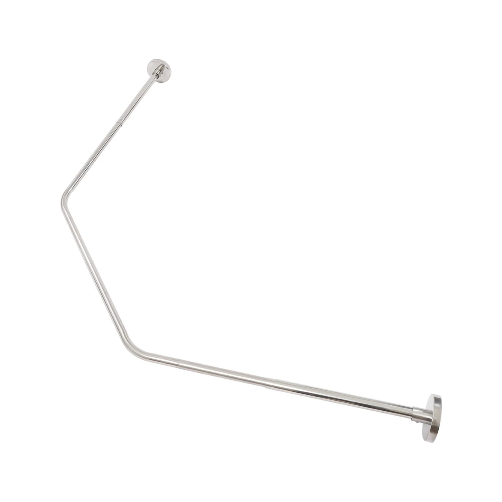 Barre de rideau de douche extensible 45-75 cm étanche pour dressing et hôtel