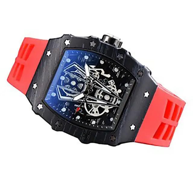 Analogue Bleaws Menswatch Carbon Fiber Titanium Case Hollow Skeleton Dial Waterproof Luminous Fashion Watch For Men (B0D25Z9XH6) Amazon Price History, Amazon Price Tracker