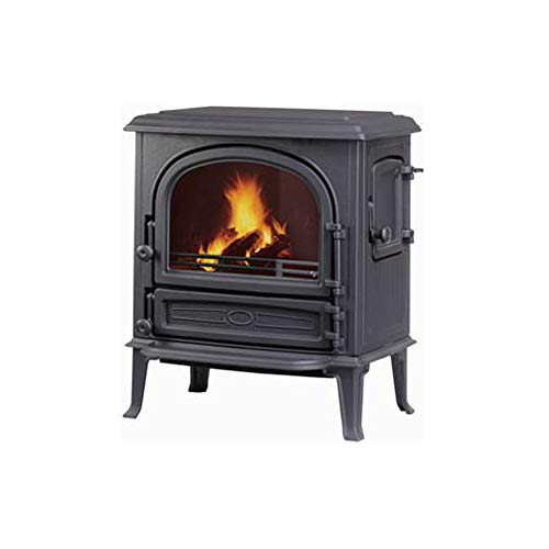 Preisvergleich Produktbild LEDA Guss-Kaminofen Antigua, matt schwarz lackiert