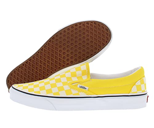 Vans Classic Slip On (Checkerboard) Cyber Yellow Men's Skate Shoes Size 11 #TOP18