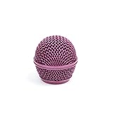 Replacement Mesh Microphone Grille For Shure SM58 565SD LC SV100 ,Pink