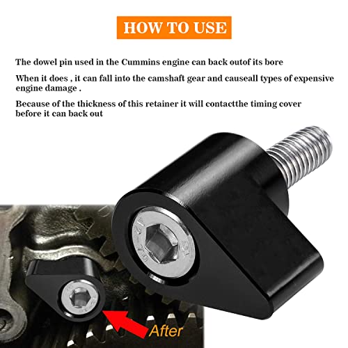 For Dodge Cummins 12 Valve Engines 5.9Bt, Black Killer Dowel Pin, Kdp Repair Kit For 1989-1998 #TOP3