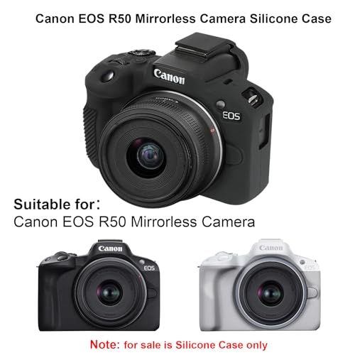 Funda de silicona suave para cámara Canon EOS R50 miniatura 2