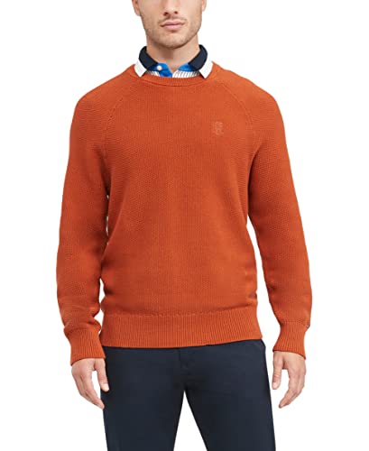 Tommy Hilfiger Men's Long Sleeve Cotton Crewneck Pullover Sweater