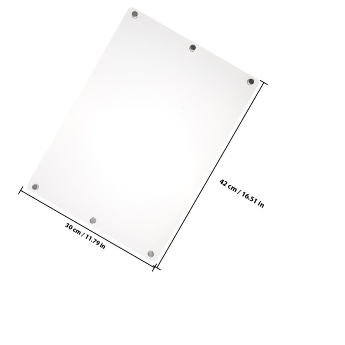 2 Stück Magnetische Whiteboard für Kühlschrank aus Acryl | Wiederverwendbar, Leicht zu Reinigen, für Tagesplanung und Notizen
