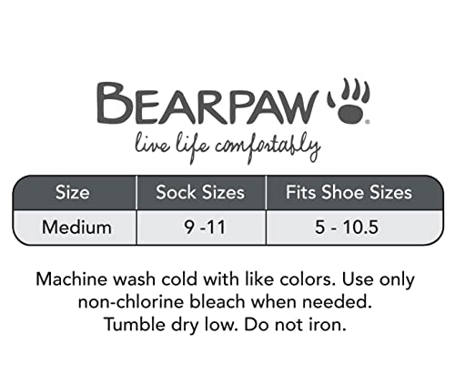 Bearpaw 6 Pair Pack Cozy Super Soft Lounge Socks Mutli Color Ankle And Low Cut Packs (Grey) #TOP3