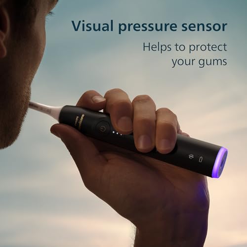 Image of Philips Sonicare 6700 Series Electric Toothbrush - Next-Generation Sonicare Technology, Pressure Sensor, 9 Brushing Settings, SmarTimer, BrushPacer, 21-Day Runtime, Travel Case, Black, HX7411 /06