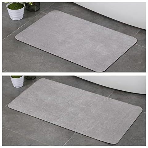 Stiio Bath Mat Rug 15X23 inches and 17x35 inches, Non-Slip Super Absorbent Quicky Dry for Bathroom Cover