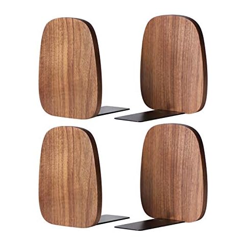Muso Wood Decorative Wooden Bookends Cover