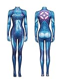 Game Samus Aran Cosplay Costume Same Style Costumes Bodysuit Tight Fitting Customized Anime Rave Halloween Cos (Female S)
