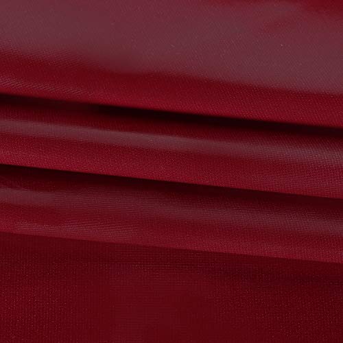 Image of sancua 100% Waterproof Rectangle PVC Tablecloth - 60 x 84 Inch - Oil Proof Spill Proof Vinyl Table Cloth, Wipe Clean Table Cover for Dining Tables, Buffet Parties and Camping, Burgundy