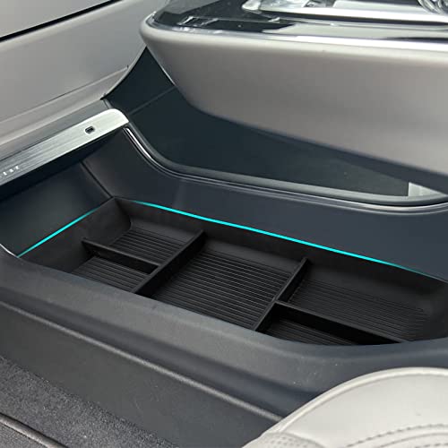 SHAOHAO for 2025 2026 Cadillac Lyriq Under Console Organizer for 2023 2024 2025 2026 Cadillac Lyriq Accessories (Tech Luxury Sport) Lower Organizer Tray Space Expand Storage Insert Box Easy Removal