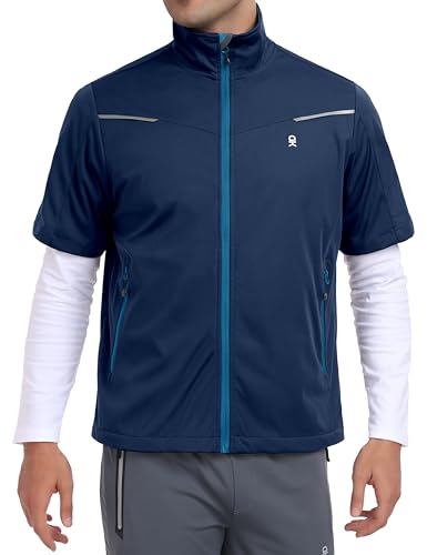 Little Donkey Andy Men's Lightweight Softshell Vests Short Sleeve Jackets for Golfing Hiking Running2