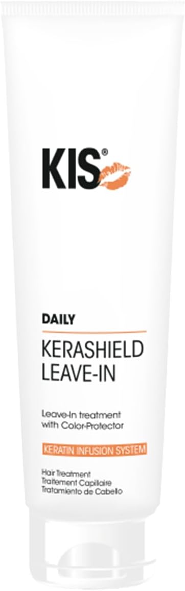 KIS Kera Shield LeaveIn Conditioner, anti-frizz permanent golvend gekleurd droog haar, keratine infusiesysteem, 150 ml