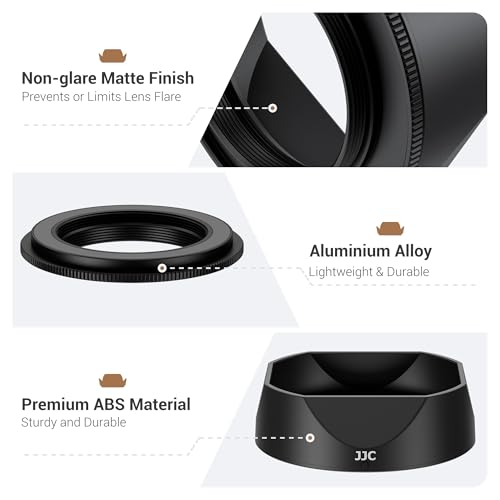 Capuchón magnético para lente JJC para Fujifilm XF 23mm f/2.8 y XF 27mm f/2.8, color plata, compatible con cámaras X-E5 y X-T30 III miniatura 3