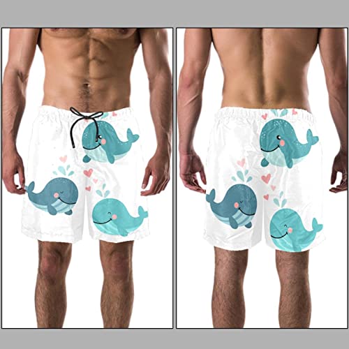 Maillots de bain hommes JDEZ imprimé dauphins short de plage